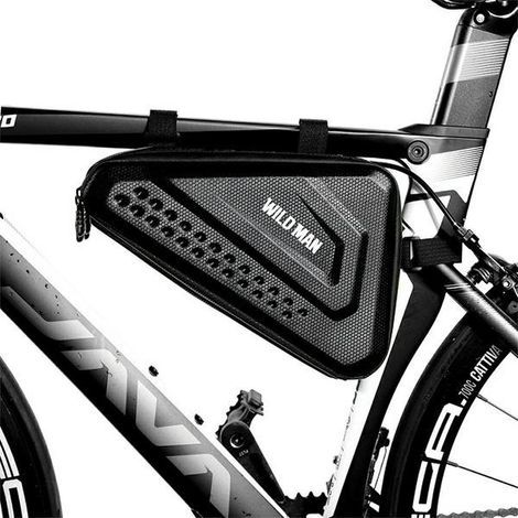 Supporto per manubrio Wildman ES19 per bicicletta - Silicone, nero (1/5)