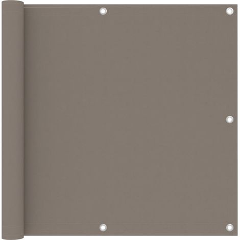 Balcony Screen Taupe 90x500 cm Oxford Fabric vidaXL