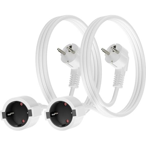 Electric Extension Cord, 1.1 Metre Schuko Extension Cord, IP20 16A/250V, 4000W, 1.5 mm² with Schuko Plug (1/5)
