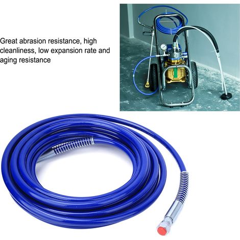 Tuyau souple fibre pulvérisation peinture airless 1/4 pouce 10 m 3265 Psi pistolet (1/5)