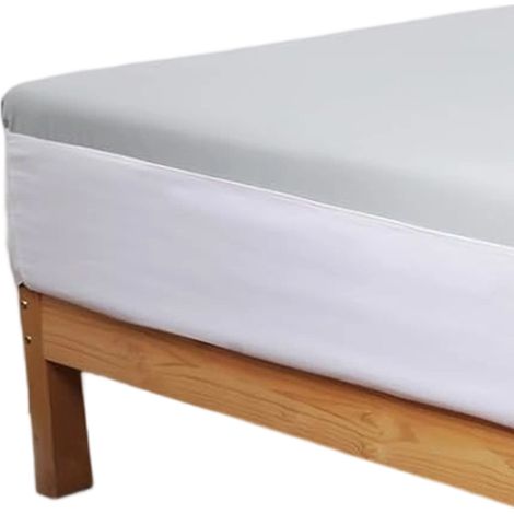 Attache-draps Harmtty élastique et antidérapante, gain de temps, fixation intégrale à 360°, housse de protection pour la chambre, blanc (1/5)