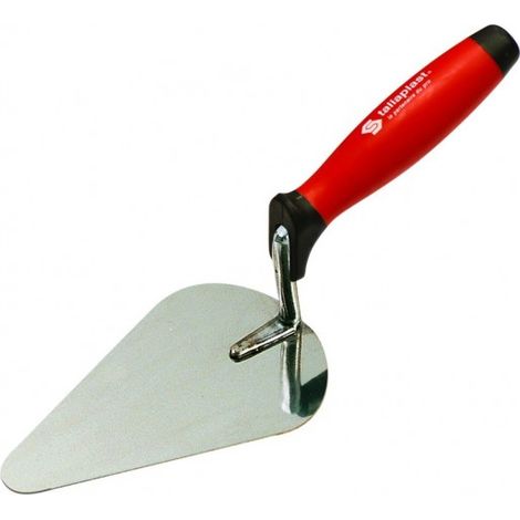 Taliaplast – Truelle inox 16 cm façon Reims – Manche bi-matière ergonomique – Lame souple pour finition précise – Outil professionnel maçonnerie