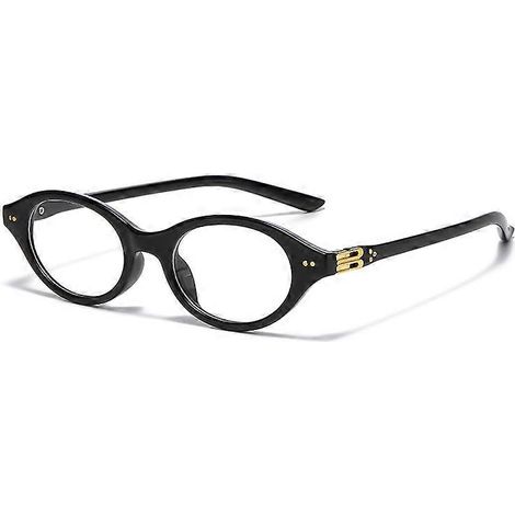 Lunettes de lecture rétro vintage à petite monture ovale avec cristaux strass ( )
