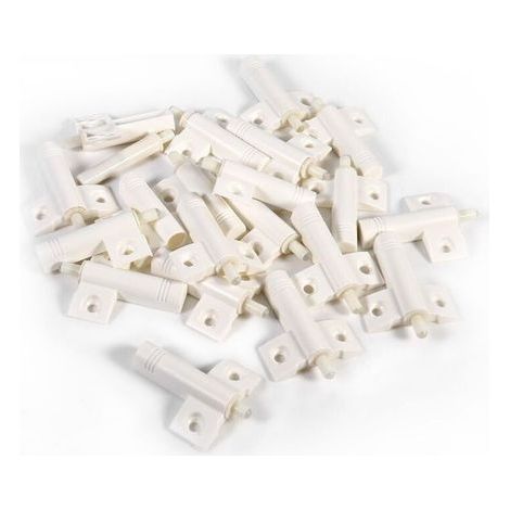 20pcs Cabinet Door Dampers Soft Pads for Kitchen Cupboard, Bedroom Wardrobe and Other Anti-Collision Door Stopper Pack of 20 (White) (1/4)