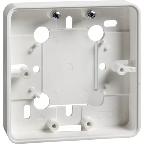 ELSO Geräteträger flach 20mm Renovierung reinweiß, Aufputz, 504104 Abdeckungen & Rahmen (1/2)