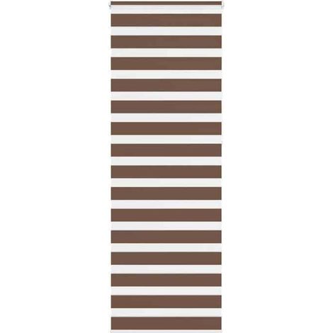 4014389 Store zèbre marron 90x230 cm largeur du tissu 85,9 cm polyester (1/5)