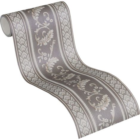 A.S. Creation Only Borders 10 367311 Vliestapete Barockoptik 0.17 m x 5 m Grau (1/2)
