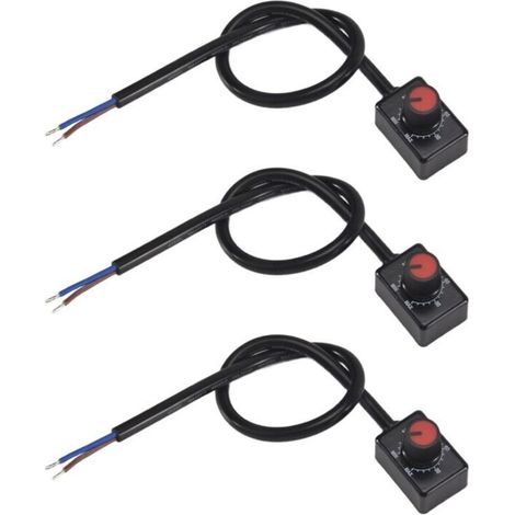 Bardusch-Gradateur LED à Bouton DC 0/1-10V, Passif Basse Tension PWM pour Pilote éLectronique 0-10V ou 1-10V Intensité Variable 3 PièCes (1/5)