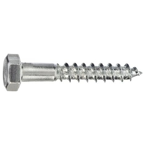 Connex KL3142080 Vis a bois 6 pans galvanises 1000 g 12 x 80 mm (1/5)