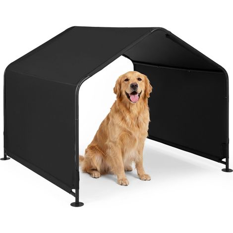 COSTWAY Cuccia per Cani da Esterno in Tessuto Oxford (Nero) (1/5)