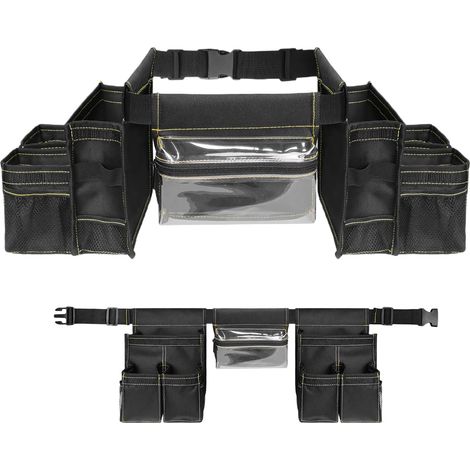 Ceinture à Outils de Jardinage Ceinture Taille Ajustable Imperméable Multi-poches Réglable pour Universel Entretien Jardinage Menuiserie Électricité Plomberie Nettoyage (1/5)
