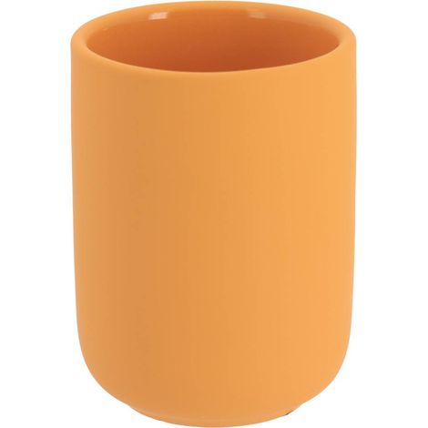 Taza de gres efecto goma 300 ml - mostaza - Tendance (1/2)