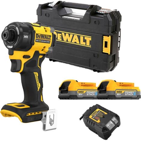 Dewalt – Visseuse à chocs hydraulique 18V DCF870E2TQW – Moteur Brushless – Couple 56Nm – 2 batteries 1,7Ah PowerStack – Coffret TSTAK (1/10)