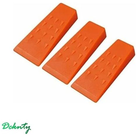 Coins d'abattage d'arbres, sûrs, pratiques et faciles à utiliser Coins d'abattage en plastique ABS durable pour l'exploitation forestière (3 pièces) (1/5)