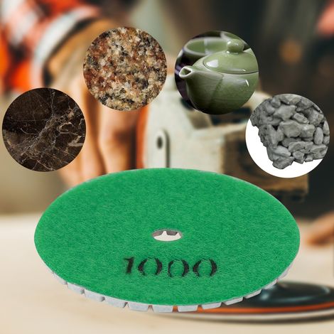 3 Zoll runde Diamantpolierscheibe für Granit und Marmor, Nasspolierwerkzeug (1000) (1/5)