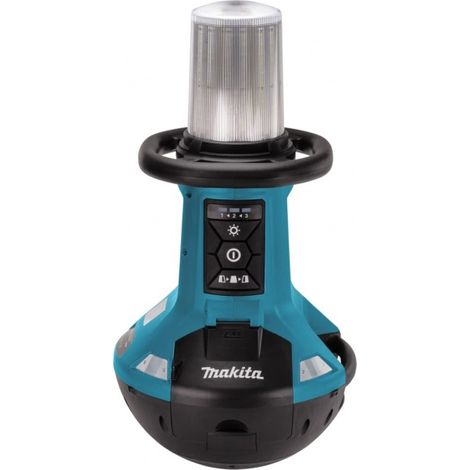 Makita – Lampe LED 14,4/18V chainable – Éclairage ajustable 360° – Stabilité renforcée – DML810