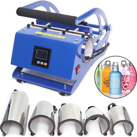Machine de pressage à chaud 6 en 1, presse à chaleur, presse à tasses, machine d'impression DIY pour tasses 600 W