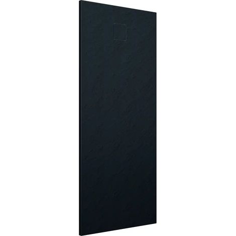 Piatto Doccia Rettangolare 70x180 cm in SMC Colore Nero Effetto Pietra Tagliabile e Antiscivolo Altezza 2,6cm Mod. Samos