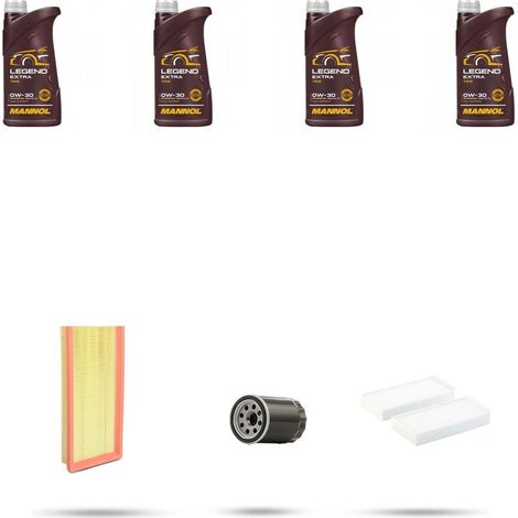 Kit tagliando 3 FILTRI e 4L OLIO compatibile con Citroen C4 Picasso II 1.2 PureTech 81kw dal 2016 (1/4)