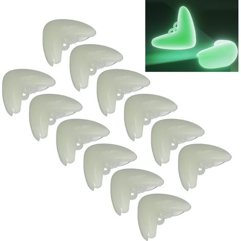 12 coussins lumineux de protection d'angle en silicone souple phosphorescent pour meubles bébé enfants Type 3 (1/5)