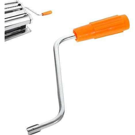 CCYKXA Manivelle Manuelle Universelle pour Machine à Pâtes, Laminoir/Nouilles - Poignée de Remplacement Ergonomique en Métal, Compatible avec la Plupart des Machines à Pâtes Domestiques (Orange)