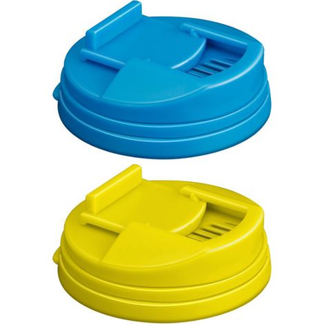 Couvercle universel pour boîte conserve hermétique antiprojection protection dessus boisson multifonction PP TPR 5,8x1,6 cm 15 g coloré (1/3)