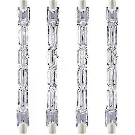 Ampoules halogènes R7s 230 W à intensité variable (lot de 4) pour éclairage de sécurité - NBB220V-J118-500 W (1/5)