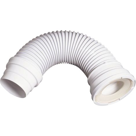 Wirquin 71070201 Tubo flessibile, ULTRACORTO, Collegamento tubazione Ø 93 e diam. 100 mm Lunghezza: 360 - 560 mm Diametro Uscita: Ø 80 a Ø 105 cm, Bianco (1/5)