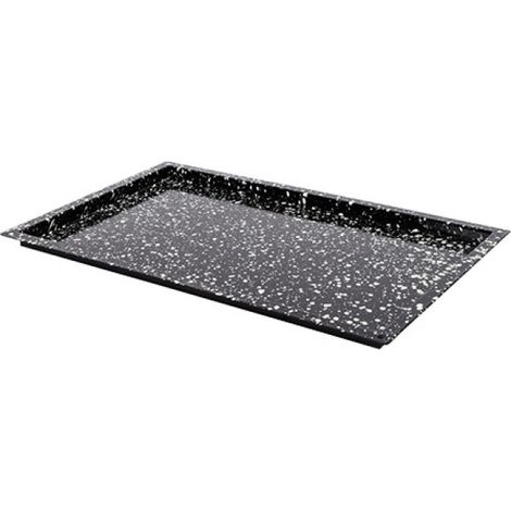 Plateau de four noir tacheté GN 1/1 H 2cm - Caterchef (1/2)