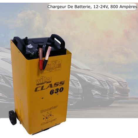 Chargeur de Batterie Rapide 12-24V, 800 Ampères, Voiture Moto Bateau (1/5)