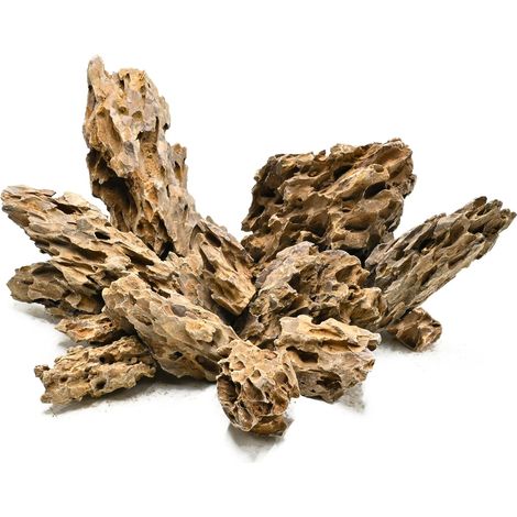 Pierres d’Aquarium Dragon Stone 2,25kg Pierre pour Aquarium Poissons décoration Paysage Aquarium Terrarium Vivarium paludarium Habitat amphibien(5-10cm) (1/5)
