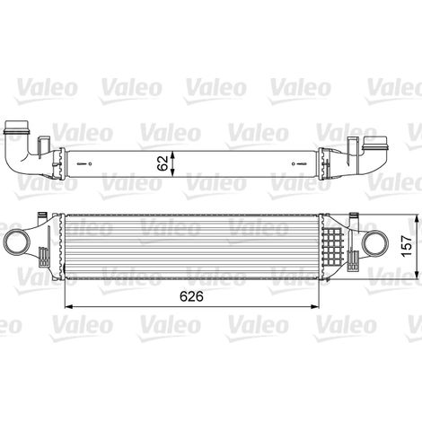 Intercooler, échangeur Valeo 818624 INFINITI 144615DC0A 2465000900 A2465000900