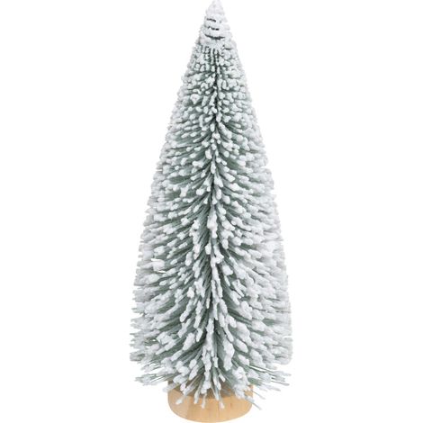 Décoration de Noël Sapin de table artificiel vert enneigé H 21 cm - Feeric Christmas (1/2)