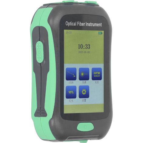 Écran tactile 3,5 pouces Testeur Fibre Optique 5-en-1 AUA 18A Réflectomètre OTDR Prise UE 100-240V (1/5)