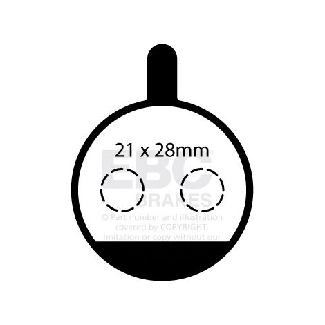 CFA750 - Pastillas de freno para bicicleta EBC Brakes (orgánicas)