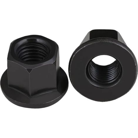 Écrou à bride hexagonale M8 élargie, joint noir, plaque haute (1/4)