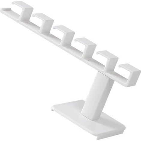 Organizador multifuncional con ganchos para sombreros，blanco (1/3)