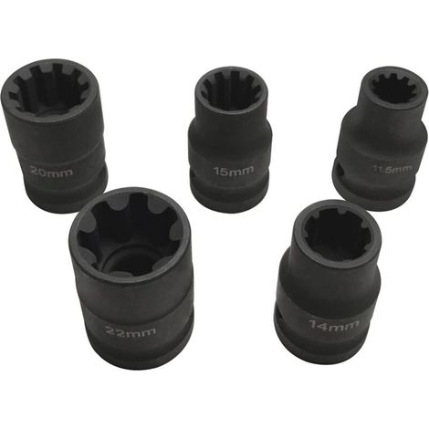 AIPERQ Set of 5 replacement brake caliper bushings for VW Audi Porsche with engraved markings for permanent identification (1/4)