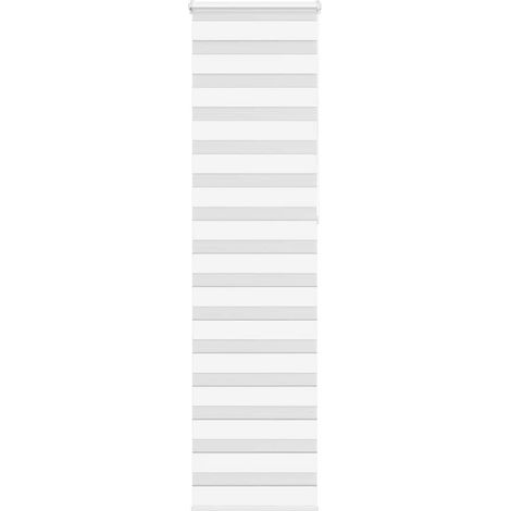 Doppelrollo Weiß 55x230 cm Stoffbreite 50,9 cm Polyester