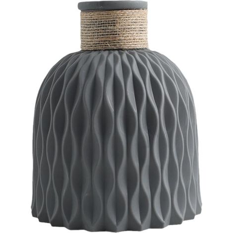 Vase À Fleurs En Plastique - 14,5 X 12 X 4,5 Cm - Décor Intérieur Nordique Pour Maison Et Salle À Manger - 1 Pièce (1/5)