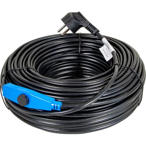 Horizont – Câble chauffant antigel 36 m – Puissance 576 W – Thermostat intégré pour protection jusqu'à -45 °C – Installation facile