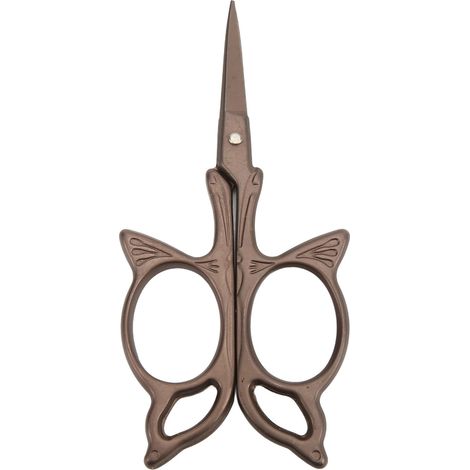 Butterfly Scissors Vintage European Style Bronze Stainless Steel Exquisite Mini Butterfly Embroidery Scissors (1/5)