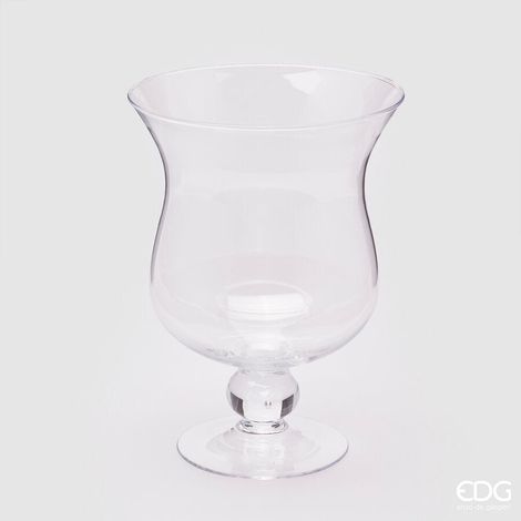 EDG Enzo De Gasperi Vaso Coppa H 25 Cm D 17 Cm Nida Natural Trasparente