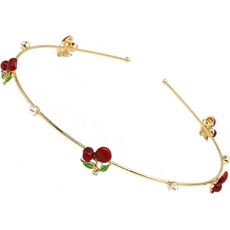 Elegantes Haarschmuck Haarband mit Kirsch und Erdbeerdesign Legierung Material Tragbar und Modisch für Party und Alltag Dekoratives Kopfbedeckung Accessoire (1/5)
