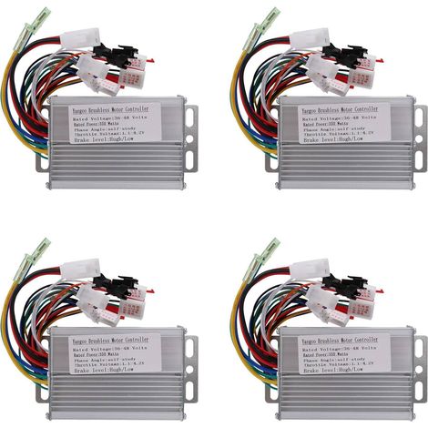 4X ContrôLeur de à Courant Continu sans Brosse de VéLo ÉLectrique 36V/48V 350W pour Accessoires de Scooter de VéLo ÉLectrique de VéLo ÉLectrique (1/5)