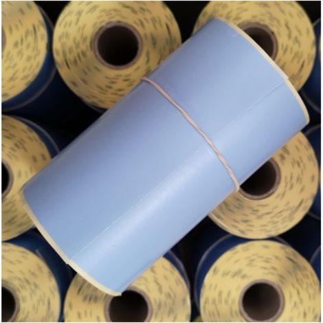 Zebra 3010441-1T – 6 Rollen mit 230 Etiketten. selbstklebend 102x76mm Z-Select 2000T - Hellblau