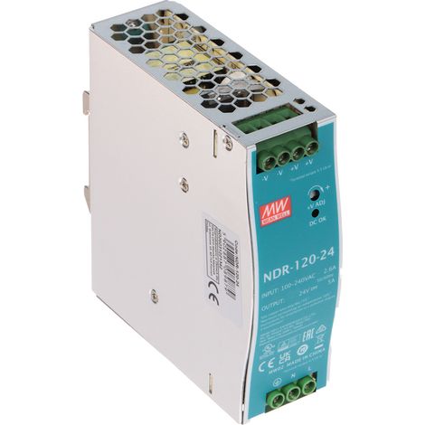 Schaltnetzteil NDR-120-24 mean well (1/5)
