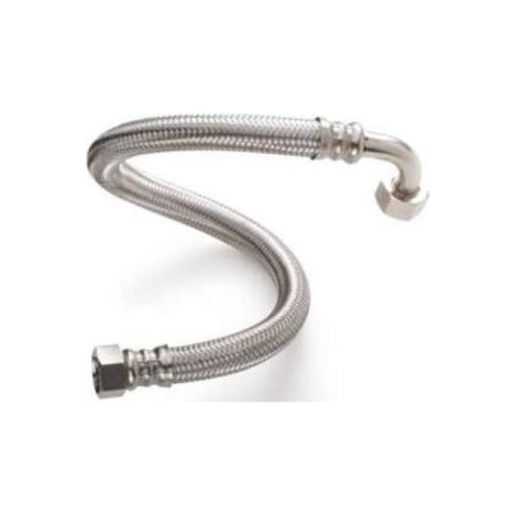 Latiguillo inoxidable reforzado SUPER 1/2"-1/2" de Tucai Macho-Hembra - 500mm