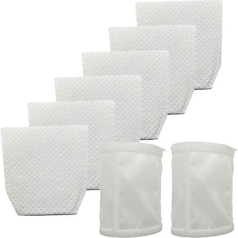 Filtre de 6+2pack Aspirateur Filtres pour Makita T – 03193 443060 – 3 XLC02ZB – XLC02ZW XLC02RB1W – XLC02R1B LC01Z – CL180W Collector Filtres (1/5)