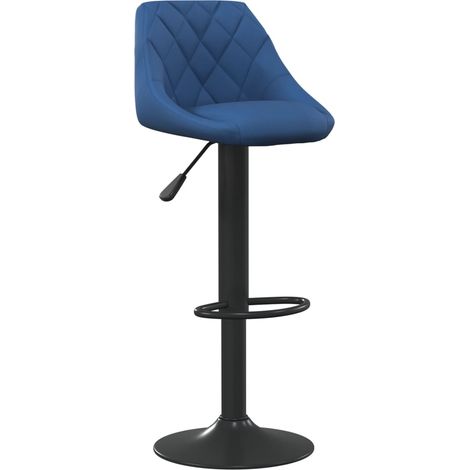 Maison Exclusive - Barhocker Blau Samt